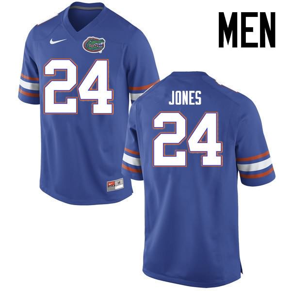 NCAA Florida Gators Matt Jones Men's #24 Nike Blue Stitched Authentic College Football Jersey HMS5364YL